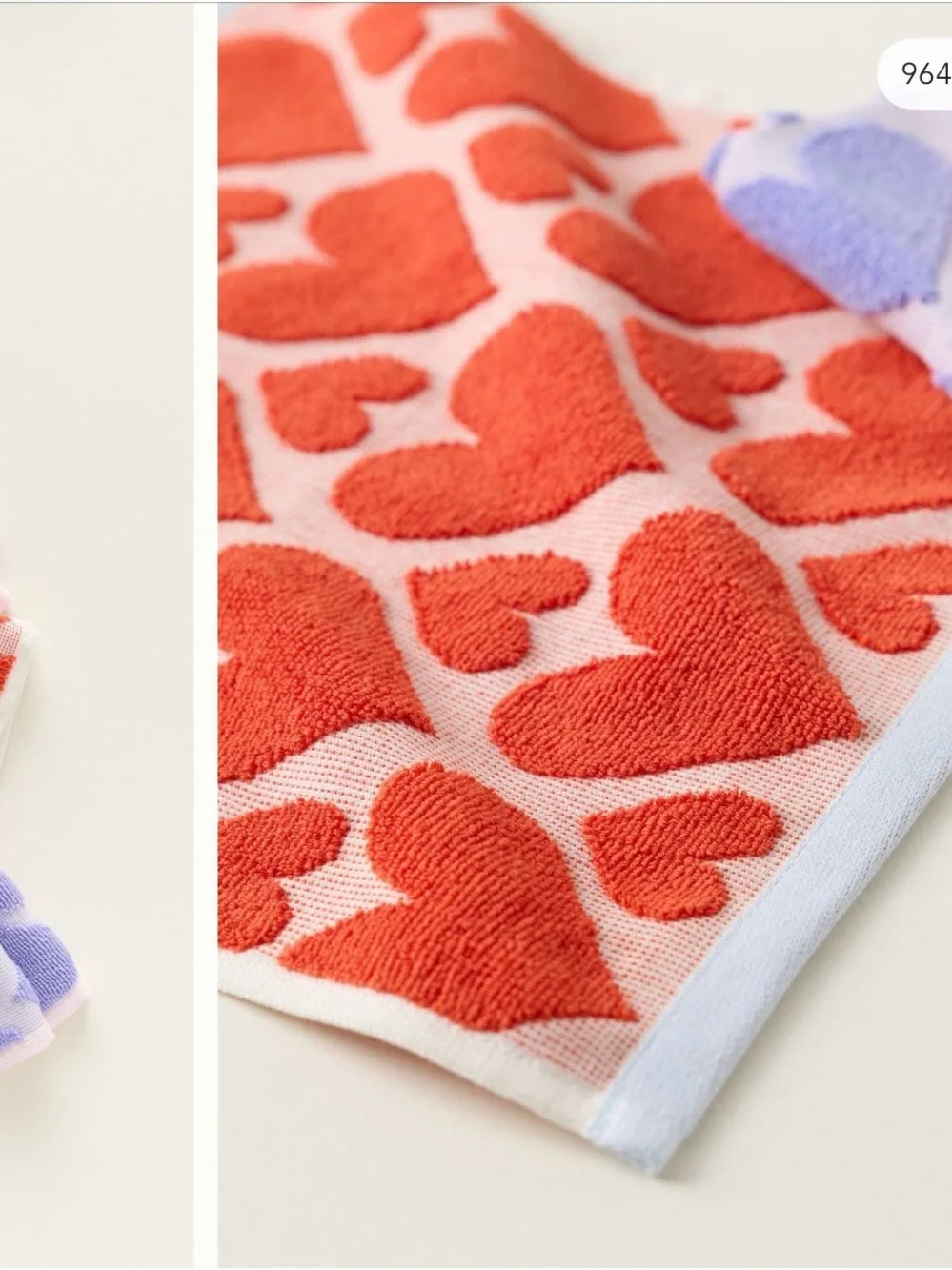 Anthropologie NWT Icon Heart Jacquard Dishcloths, Set of 4